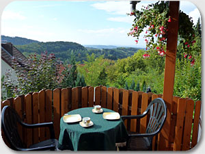 Balkon im Ferienhaus Tony in Lerbach im Harz