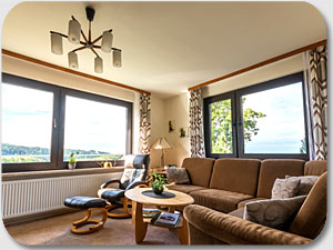 Wohnzimmer im Gästehaus Freier Horst in Lerbach im Harz