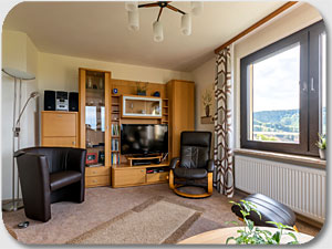 Wohnzimmer im Gästehaus Freier Horst in Lerbach im Harz